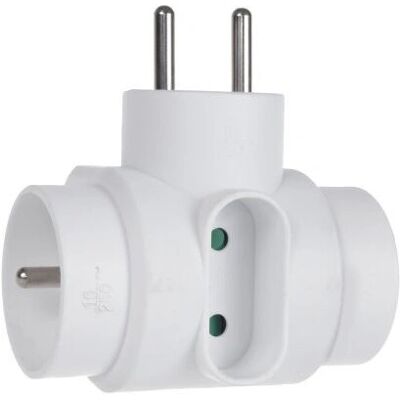 Maclean MCE213 Netzadapter - Typ E, F - Weiß Maclean MCE213 Netzadapter - Typ E, F - Weiß