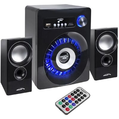 Audiocore AC910 Sistema de alto-falantes Bluetooth 2.1 - 10 W - Preto Audiocore AC910 Sistema de alto-falantes Bluetooth 2.1 - 10 W - Preto