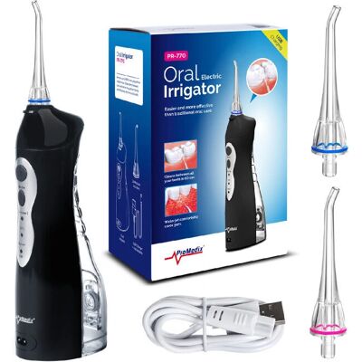 Promedix PR-770B Újratölthető szájvíz- és fogkőoldó - 0,16L - Fekete Promedix PR-770B Újratölthető szájvíz- és fogkőoldó - 0,16L - Fekete