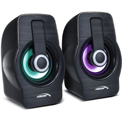 Caixas de som Audiocore AC855 2-vias pretas com fio Caixas de som Audiocore AC855 2-vias pretas com fio