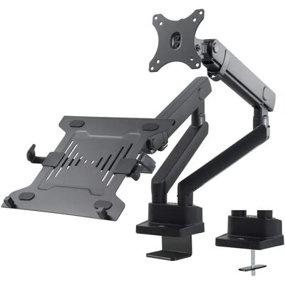 Maclean MC-813 Doppel-Desk-Mount für Monitor und Laptop - VESA 75x75, 100x100 Maclean MC-813 Doppel-Desk-Mount für Monitor und Laptop - VESA 75x75, 100x100
