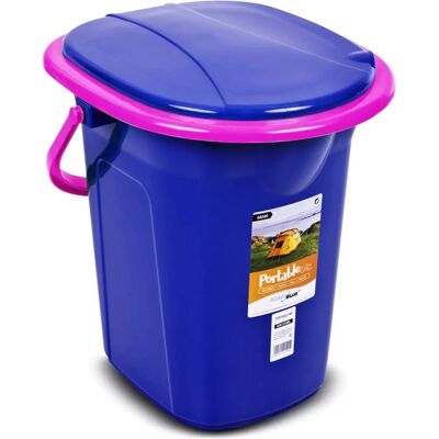 Toilette Portable GreenBlue GB320BR - 19L, Rose et Bleu Marine Toilette Portable GreenBlue GB320BR - 19L, Rose et Bleu Marine