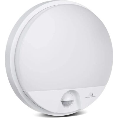 Lâmpada LED Maclean MCE291W com sensor de movimento infravermelho - Luz de segurança externa Lâmpada LED Maclean MCE291W com sensor de movimento infravermelho - Luz de segurança externa