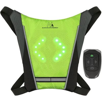 Maclean MCE420 Gilet Haute Visibilité - Sac à Dos Sécurité avec Lumière LED - Publicité Maclean MCE420 Gilet Haute Visibilité - Sac à Dos Sécurité avec Lumière LED - Publicité