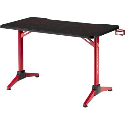 NanoRS RGB Led Gaming Tisch - Schwarz, Groß, 100Kg Max NanoRS RGB Led Gaming Tisch - Schwarz, Groß, 100Kg Max