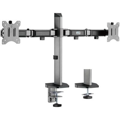 Ergo Office Doppel-Monitorhalterung - 17-32 Zoll, 9kg, VESA 75/100, Neigung & Drehung Ergo Office Doppel-Monitorhalterung - 17-32 Zoll, 9kg, VESA 75/100, Neigung & Drehung