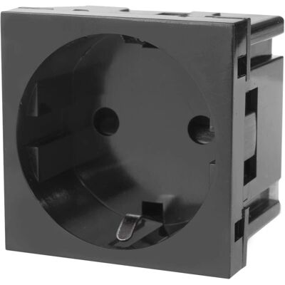 Maclean MCE719B Schwarzer Wandsteckdose - Modulares Steckdose für Einbau Maclean MCE719B Schwarzer Wandsteckdose - Modulares Steckdose für Einbau