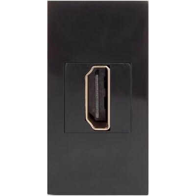 MACLEAN MCE720B HDMI-Wandsteckdose - Modular - Für Unterputz - Schwarz MACLEAN MCE720B HDMI-Wandsteckdose - Modular - Für Unterputz - Schwarz