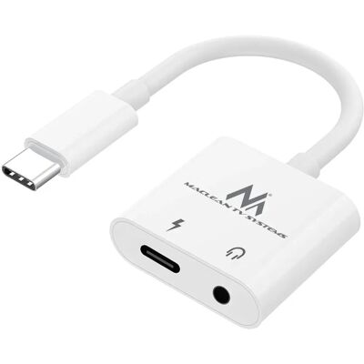Adaptateur audio USB-C vers mini jack 3,5 mm Maclean - 30W PD Adaptateur audio USB-C vers mini jack 3,5 mm Maclean - 30W PD