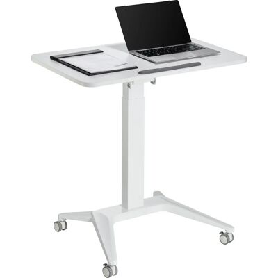 Maclean MC-453 W Pneumatischer mobiler Laptopständer - Tisch mit Rollen, 80x52cm, max. 8kg Maclean MC-453 W Pneumatischer mobiler Laptopständer - Tisch mit Rollen, 80x52cm, max. 8kg
