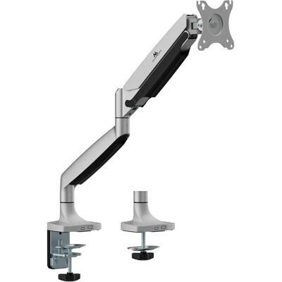Maclean Monitorhalterung Doppelarm Gasfeder 17-45 Zoll - Silber Maclean Monitorhalterung Doppelarm Gasfeder 17-45 Zoll - Silber