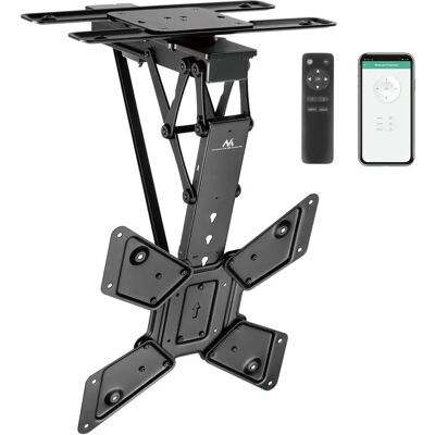 Maclean Elektrische Decken-TV-Halterung - VESA 600x400 - Schwenkfernbedienung - 23-65" - 30kg Maclean Elektrische Decken-TV-Halterung - VESA 600x400 - Schwenkfernbedienung - 23-65" - 30kg