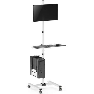 Maclean Tragbarer Laptop-Ständerwagen - Für 17-32" Monitore Maclean Tragbarer Laptop-Ständerwagen - Für 17-32" Monitore