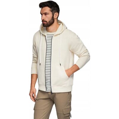 Ombre Bărbat BASIC Hanorac cu Glugă Crem XXL Ombre Bărbat BASIC Hanorac cu Glugă Crem XXL