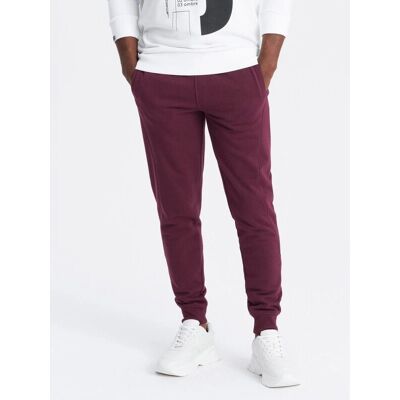 Ombre M Grundlæggende Maroon Jogger Træningsbukser - Træningsbukser Ombre M Grundlæggende Maroon Jogger Træningsbukser - Træningsbukser