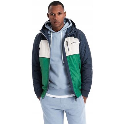 Ombre Ușoară și Colorată Geacă Sport cu Fleece - XL Ombre Ușoară și Colorată Geacă Sport cu Fleece - XL