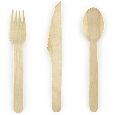 Pricenet - Woodland 16cm - 18 Stück - Besteck Pricenet - Woodland 16cm - 18 Stück - Besteck