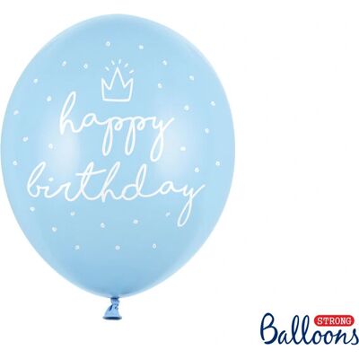 PartyDeco SB14P-244-011-6 Blau Ballon - Party Deko PartyDeco SB14P-244-011-6 Blau Ballon - Party Deko