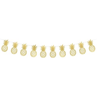PartyDeco Décoration Ananas Dorée - Fête Tropicale - Publicité PartyDeco Décoration Ananas Dorée - Fête Tropicale - Publicité