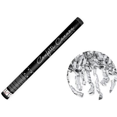 PartyDeco Konfettikanone - Silber - 60cm - Konfettikanone PartyDeco Konfettikanone - Silber - 60cm - Konfettikanone