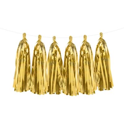 PartyDeco TG1-019M-KARTON Gold Girlande - Party Dekoration PartyDeco TG1-019M-KARTON Gold Girlande - Party Dekoration