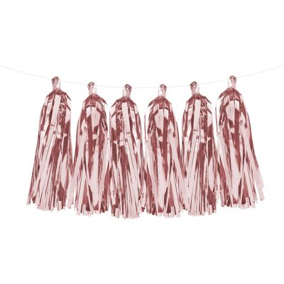 PartyDeco Roségold Quasten Girlande - Garland PartyDeco Roségold Quasten Girlande - Garland