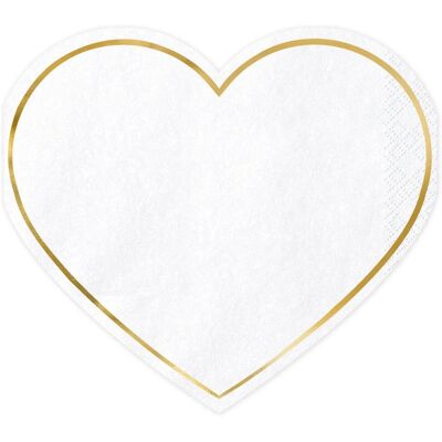 Tovaglioli cuore Pricenet - 20 pezzi Tovaglioli cuore Pricenet - 20 pezzi