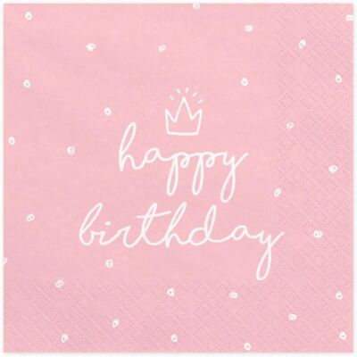 Pricenet Happy Birthday Servietten - 33x33 cm - 20 Stück Pricenet Happy Birthday Servietten - 33x33 cm - 20 Stück