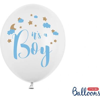 PartyDeco SB14P-232-008-6 Weiß Ballon - Partydekoration PartyDeco SB14P-232-008-6 Weiß Ballon - Partydekoration