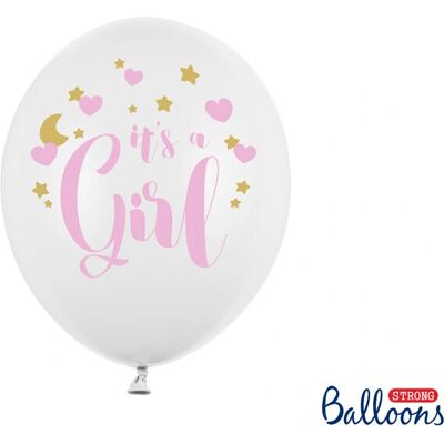 PartyDeco SB14P-233-008-6 Weiß Rosa Gold Ballon - Partydekoration PartyDeco SB14P-233-008-6 Weiß Rosa Gold Ballon - Partydekoration