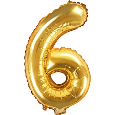 PartyDeco Malli 6 Kulta ilmapallo - Juhlien koristelu PartyDeco Malli 6 Kulta ilmapallo - Juhlien koristelu
