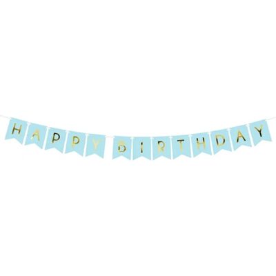 Pricenet Hellblau Geburtstagsbanner - DIY, 15x175cm Pricenet Hellblau Geburtstagsbanner - DIY, 15x175cm