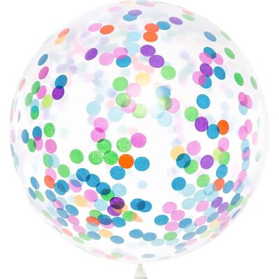 Jadeo Partydeco - Transparenter Konfettiballon 1m Jadeo Partydeco - Transparenter Konfettiballon 1m