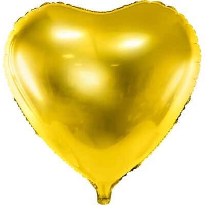 Pricenet - Heart - Gold - 61cm - Foil Balloon Pricenet - Heart - Gold - 61cm - Foil Balloon