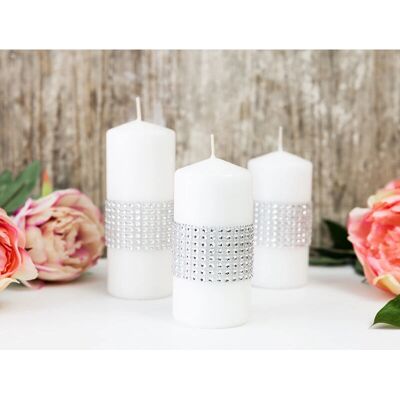 Pricenet Stříbrný pás s kamínky - 4cm x 9m Pricenet Stříbrný pás s kamínky - 4cm x 9m