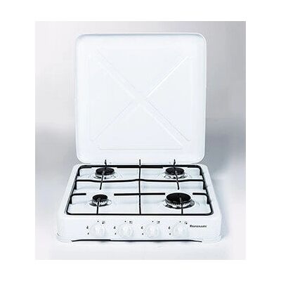 Ravanson K-04T - Noir, Blanc - Plaque de cuisson gaz Ravanson K-04T - Noir, Blanc - Plaque de cuisson gaz