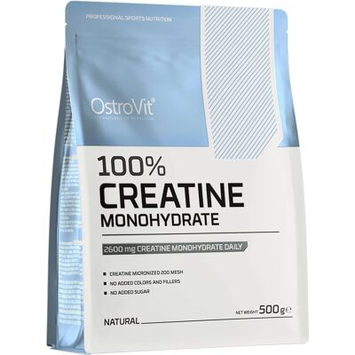 OstroVit - Monohydrat kreatyny - 500 g - Suplement siły i wytrzymałości OstroVit - Monohydrat kreatyny - 500 g - Suplement siły i wytrzymałości