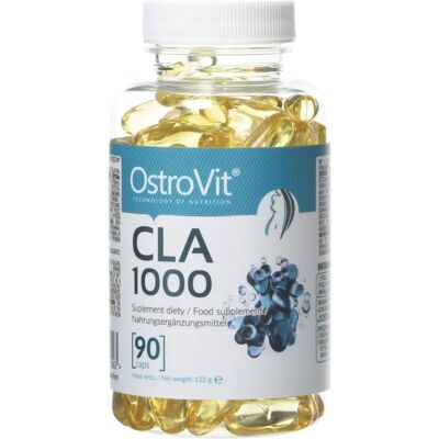 OstroVit CLA 1000 mg - Complément pour Brûler Graisse et Construire Muscles - 90 Capsules - Publicité OstroVit CLA 1000 mg - Complément pour Brûler Graisse et Construire Muscles - 90 Capsules - Publicité