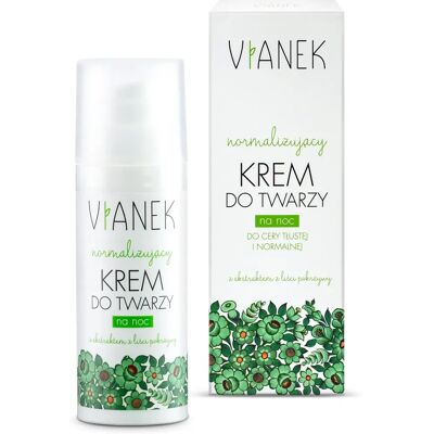 Vianek Nachtcreme - Normalisiert fettige Haut - 50ml Vianek Nachtcreme - Normalisiert fettige Haut - 50ml