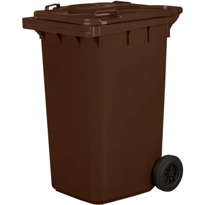 IVOL JESTIC 240L Conteneur à déchets - Marron - Publicité IVOL JESTIC 240L Conteneur à déchets - Marron - Publicité