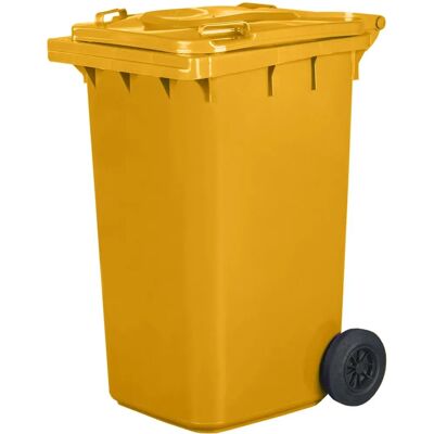 IVOL Clickshelf - Poubelle Jaune 240L - Durable & Écologique - Publicité IVOL Clickshelf - Poubelle Jaune 240L - Durable & Écologique - Publicité
