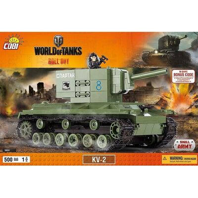 COBI KV-2 - Szovjet nehéz tank WWII - 510 építőelem COBI KV-2 - Szovjet nehéz tank WWII - 510 építőelem