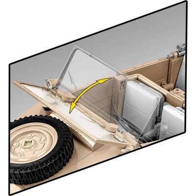Modèle WWII Kübelwagen Type 82 de Cobi - Kit de construction Modèle WWII Kübelwagen Type 82 de Cobi - Kit de construction