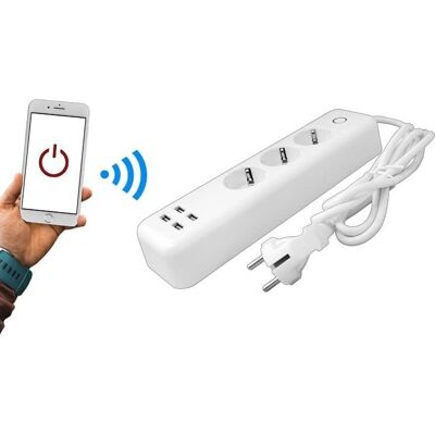 Lasmex WiFi-Steckdosenleiste 3 Steckdosen 4 USB Lasmex WiFi-Steckdosenleiste 3 Steckdosen 4 USB