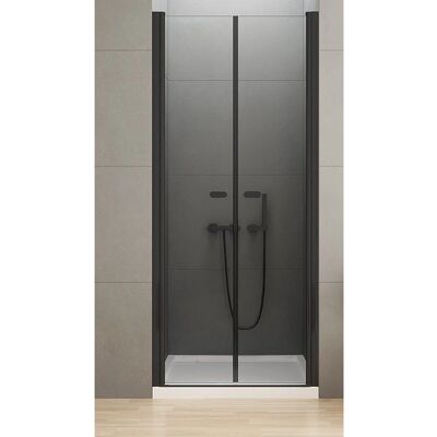 Porte de Douche Double Pivotante Noire - Porte de Douche - Publicité Porte de Douche Double Pivotante Noire - Porte de Douche - Publicité