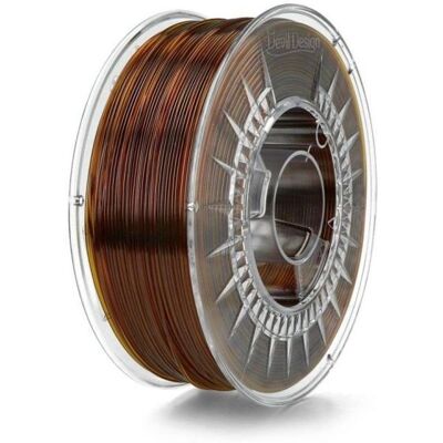 DEVILDESIGN Pet-G 1,75mm Amber Transparent - Filament für 3D-Druck DEVILDESIGN Pet-G 1,75mm Amber Transparent - Filament für 3D-Druck