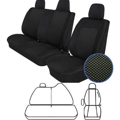 ATRA - S-/16_T06 - Negru - Partea din față - Copertă scaun ATRA - S-/16_T06 - Negru - Partea din față - Copertă scaun