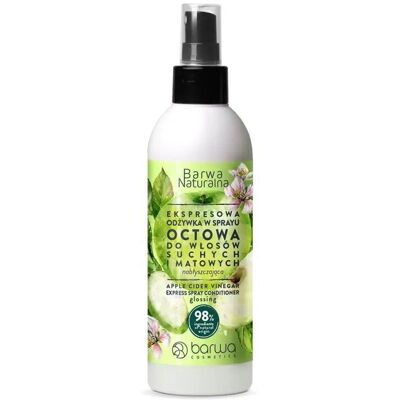 Spray de Vinaigre Naturel Barwa Brillance pour Cheveux Secs et Mat - Publicité Spray de Vinaigre Naturel Barwa Brillance pour Cheveux Secs et Mat - Publicité