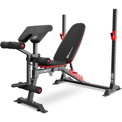 Regulowana ławka treningowa Hop-Sport HS-1095 z stojakami Regulowana ławka treningowa Hop-Sport HS-1095 z stojakami