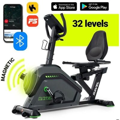 Rower leżący Hop-Sport HS-120L Ravel - Regulowana oporność, Bluetooth, LCD Rower leżący Hop-Sport HS-120L Ravel - Regulowana oporność, Bluetooth, LCD